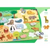 Djeco 1830 Formaillesztő, formaberakó - Állati formák - Puzzlo Animo - FSC 100%