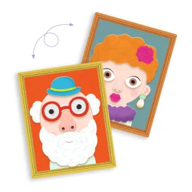   Djeco DJ03072 Mágneses képkirakó - Variációk 12 arcképre - Inzebox Portraits