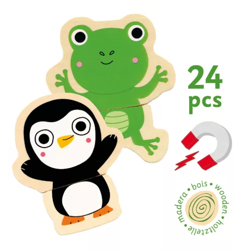 Djeco 3118 Mágneses képkirakó - Kukucska - Coucou