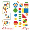 Djeco 3130 Mágneses képkirakó - Geometriai formák - Geoform
