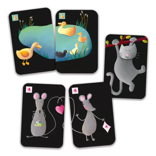 Djeco 5105 Kártyajáték - Pártaláló - Mistigri