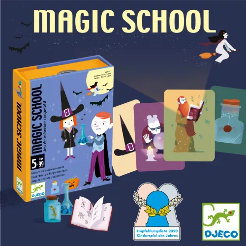 Djeco 5144 Kártyajáték - Varázsló iskola - Magic school