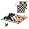 Djeco 5225 Társasjáték klasszikus - Sakk, Kínai sakk és Dáma - Chess+Checkers