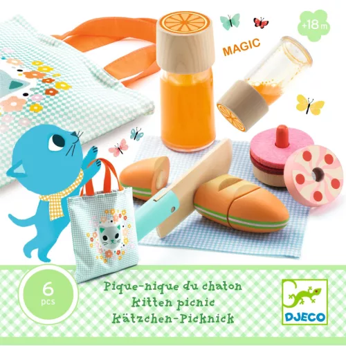 Djeco 5508 Szerepjáték - Cica piknik - Kitten’s picnic