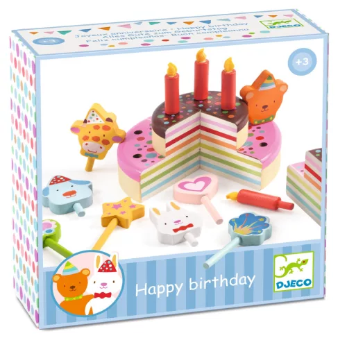 Djeco 5512 Szerepjáték - Torta Móka - Happy Birthday