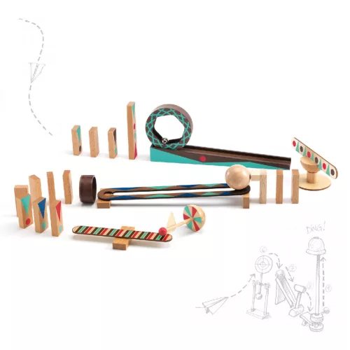 Djeco 5640 Építőjáték - Zig & Go - 28 pcs