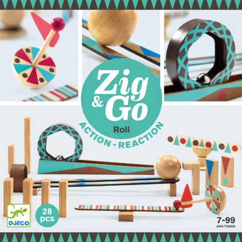 Djeco 5640 Építőjáték - Zig & Go - 28 pcs