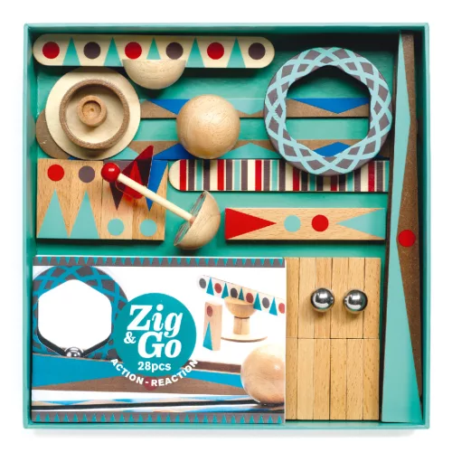 Djeco 5640 Építőjáték - Zig & Go - 28 pcs