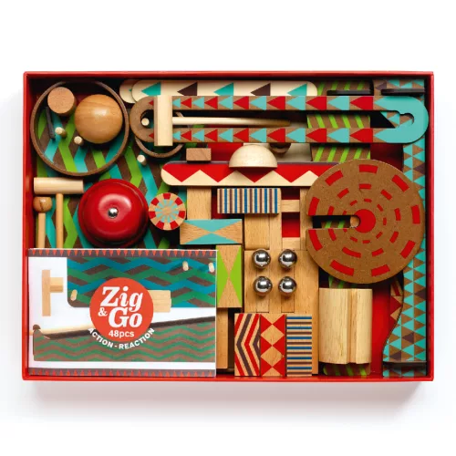 Djeco 5644 Építőjáték - Zig & Go - 48 pcs