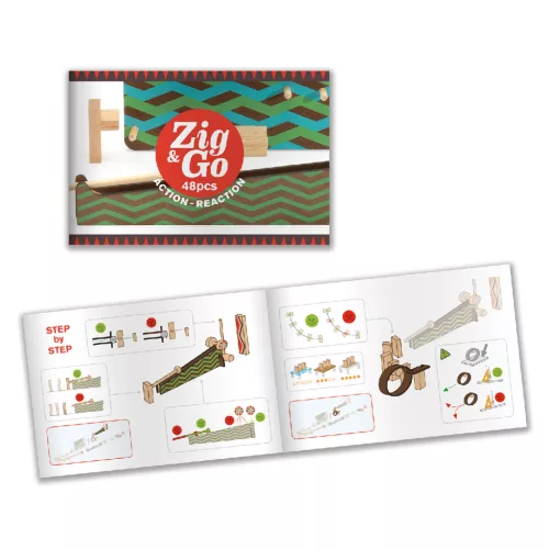 Djeco 5644 Építőjáték - Zig & Go - 48 pcs