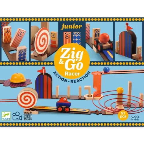 Djeco 5650 Zig & go Junior - Racer - 51pcs