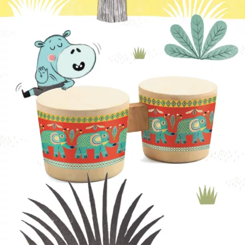 Djeco 6022 Játékhangszer - Bongo dob - Bongo
