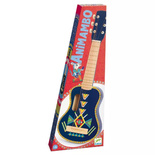 Djeco 6024 Játékhangszer - Guitar 6 metallic ropes