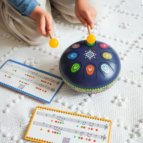 Djeco 6035  Játékhangszer - Rezgőnyelves acél dob - Metal drum