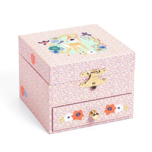Djeco 6086 Zenélő ékszerdoboz - Szende őz - Wood fawn