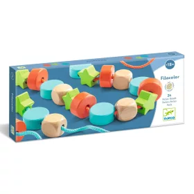 Djeco 6160 Fűzős játék - Faformák - Filacolor