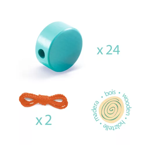 Djeco 6160 Fűzős játék - Faformák - Filacolor