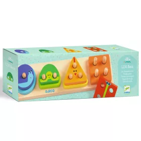   Djeco 6203 Formaillesztő, formaberakó -  Számos alapozó  - 1234Basic