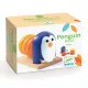 Djeco 6218 Formaillesztő - Pingvin 4 kerékkel - Penguin Basic