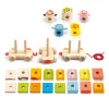 Djeco 6314 Húzható és építőjáték - Créaferme - 24 pcs