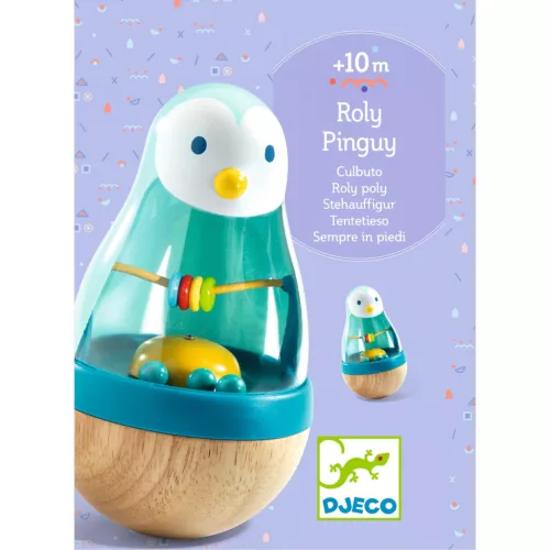 Djeco 6407 Bébicsörgő - Kelj fel pingvin - Roly Pingui