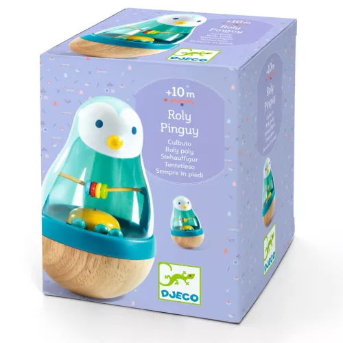 Djeco 6407 Bébicsörgő - Kelj fel pingvin - Roly Pingui