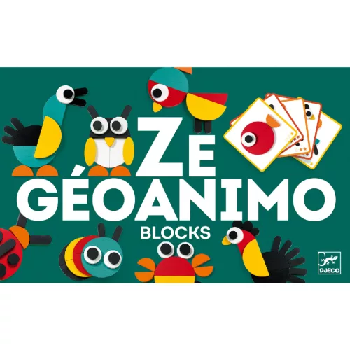 Djeco 6432 Képkirakó - Geometrikus állatképek - Ze Geoanimo