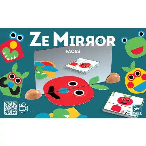 Djeco 6482 Képkirakó - Tükröző arcok - Ze Mirror Faces