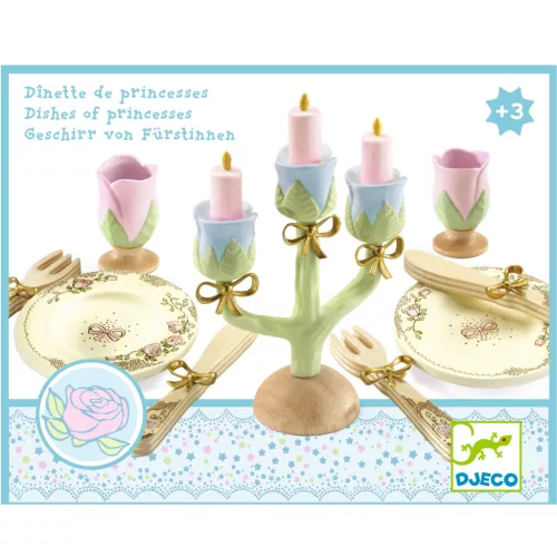 Djeco 6521 Hercegnők étkészlete - Dishes of princesses