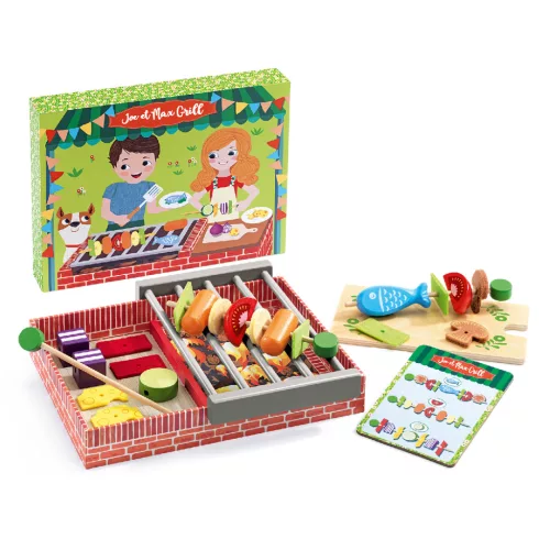 Djeco 6543 Grillező készlet - Joe et Max Grill