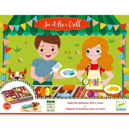 Djeco 6543 Grillező készlet - Joe et Max Grill