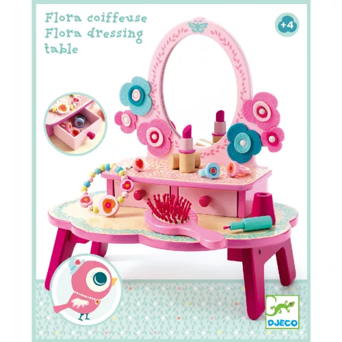 Djeco 6553 Flóra pipere asztala - Flora dressing table