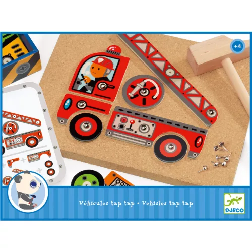 Djeco 6641 Kalapálós játék - Autós - Vehicles tap tap
