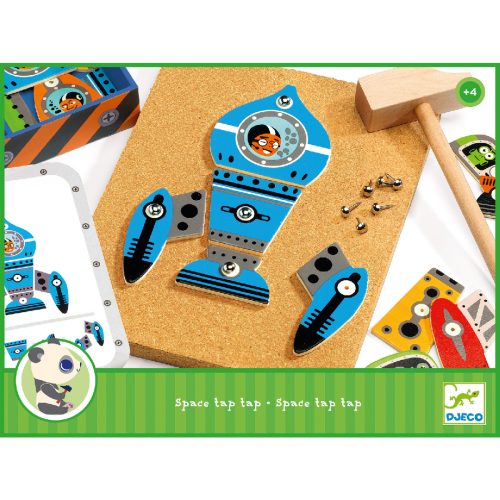 Djeco 6642 Kalapálós játék - Űrhajók - Space tap tap