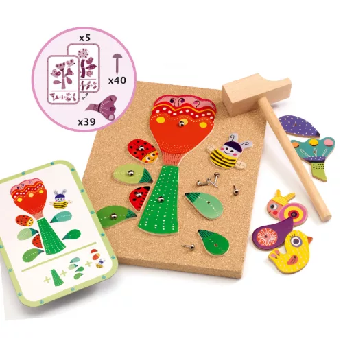 Djeco 6643 Kalapálós játék - Kert  - Tap tap Garden
