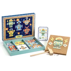   Djeco 6646  Kalapálós játék - Kip-kop robot - Tap tap Robots