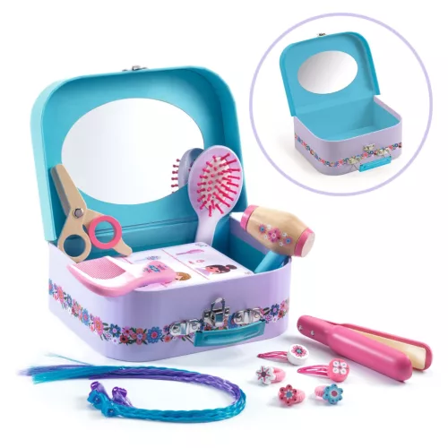 Djeco 6687 Szerepjáték - Lily fodrásztáska - Lily hairdressing