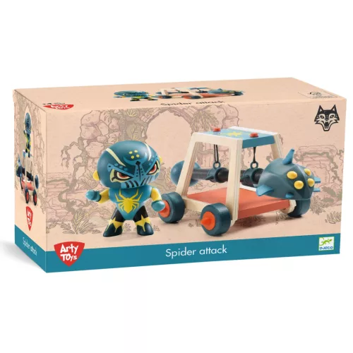 Djeco 6750 Lovag - Pókok ura faltörő kossal - Spider attak