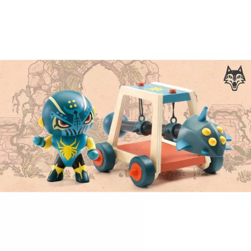 Djeco 6750 Lovag - Pókok ura faltörő kossal - Spider attak