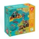 Djeco 6847 Arty Toys Óriás puzzle - Kalóz világ, 30 db-os - Giant puzzle-Battle