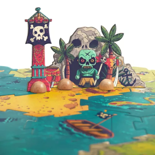 Djeco 6847 Arty Toys Óriás puzzle - Kalóz világ, 30 db-os - Giant puzzle-Battle