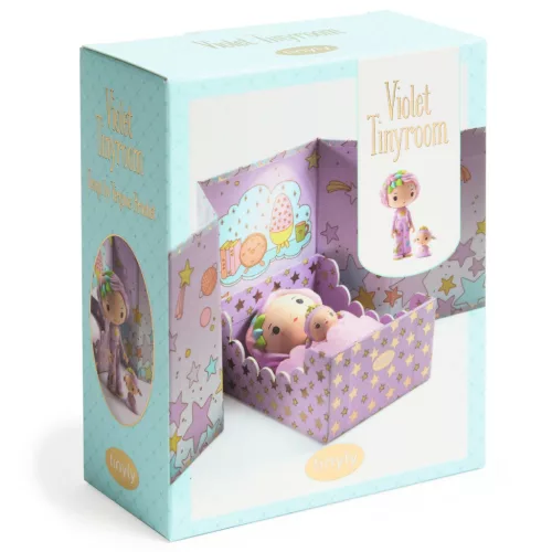 Djeco 6965 Tinyly álomvilág - Lila apró szoba - Violet Tinyroom