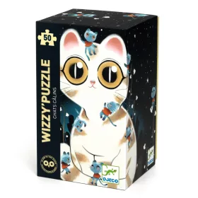 Djeco 7021 Varázs puzzle - Macskusz - Cuddly cats - 50 pcs