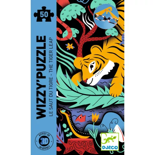 Djeco 7031 Varázs puzzle - Tigrisugrás - The Tiger Leap