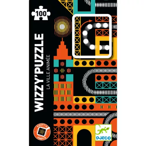 Djeco 7032 Optikai puzzle - Városi nyüzsgés, 100 db-os - The lively city