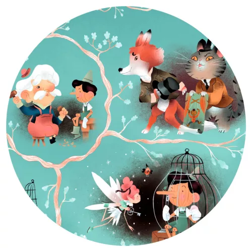 Djeco 7052 Mese puzzle - Pinokkió, 54 db-os - Pinocchio