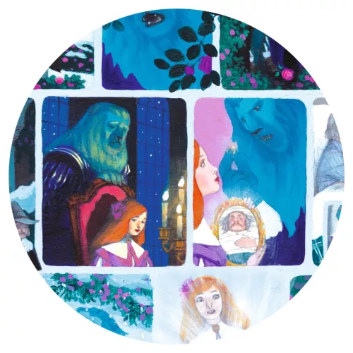 Djeco 7055 Mese puzzle - A szépség és a szörnyeteg, 100 db-os - Beauty and the Beast