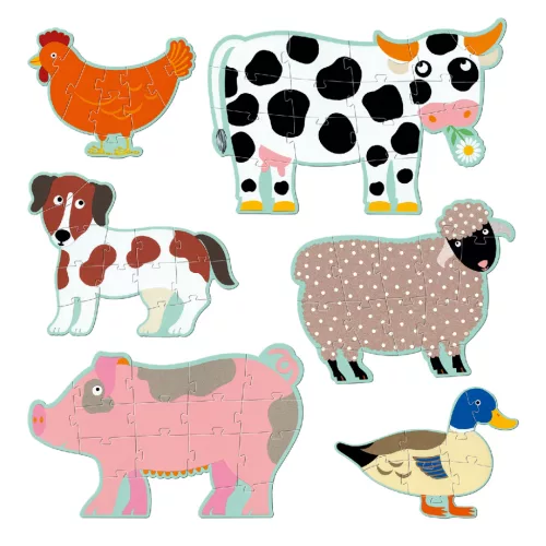 Djeco 7112 Óriás puzzle - Betyárbecsület - Honoré & friends