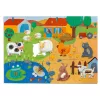 Djeco 7117 Óriás puzzle - Tanya - Tactile farm puzzle