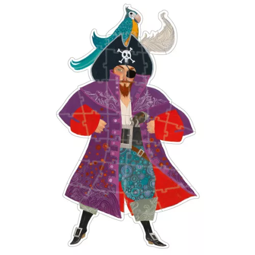 Djeco 7128 Óriás puzzle - Kalóz Éliás  - Elliott the pirate